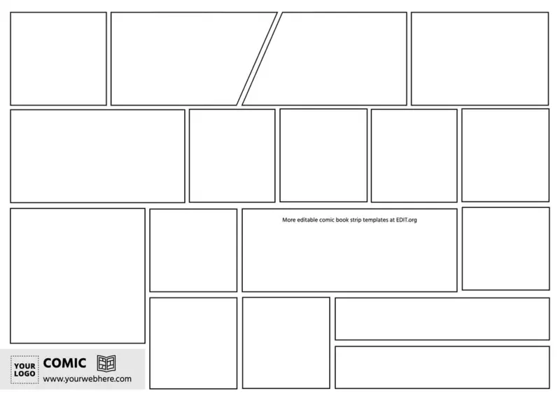 Editable comic template printable