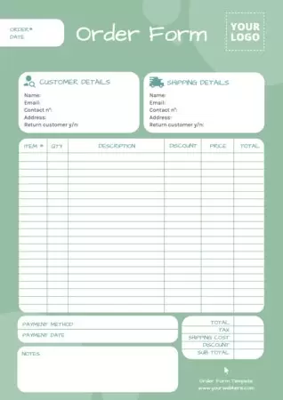 Edit an Order Template