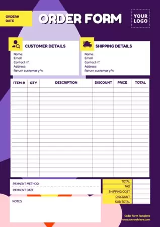 Edit an Order Template