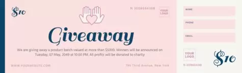 Edit a raffle ticket template