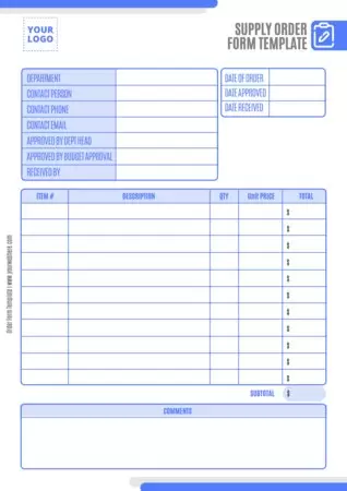 Edit an Order Template