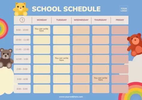 Edit a weekly planner