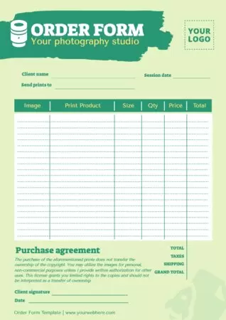 Edit an Order Template