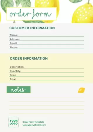 Edit an Order Template