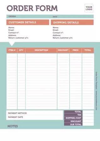 Edit an Order Template