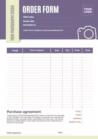 Edit an Order Template
