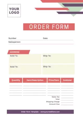 Edit an Order Template