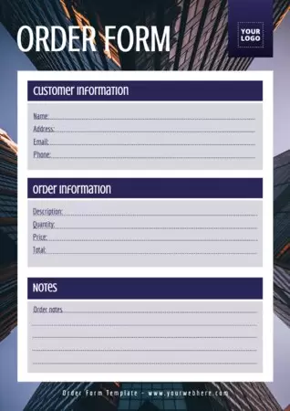 Edit an Order Template