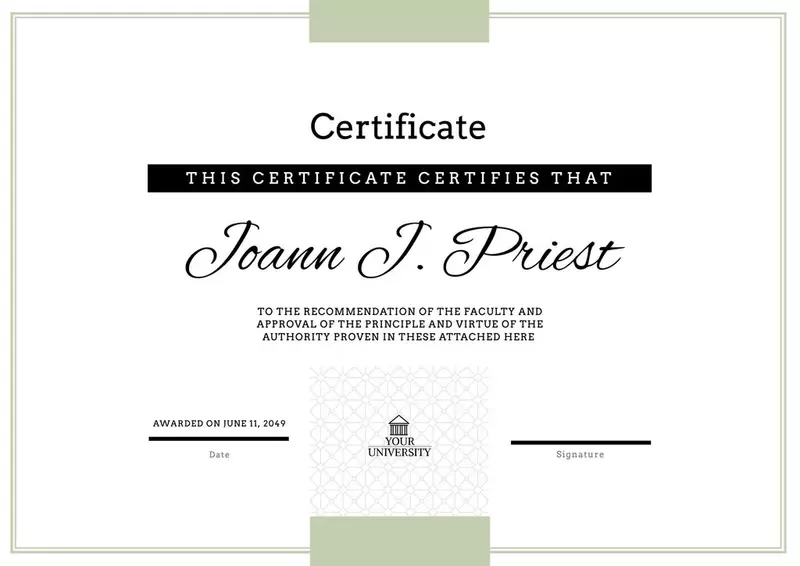 diploma certificate template course classes